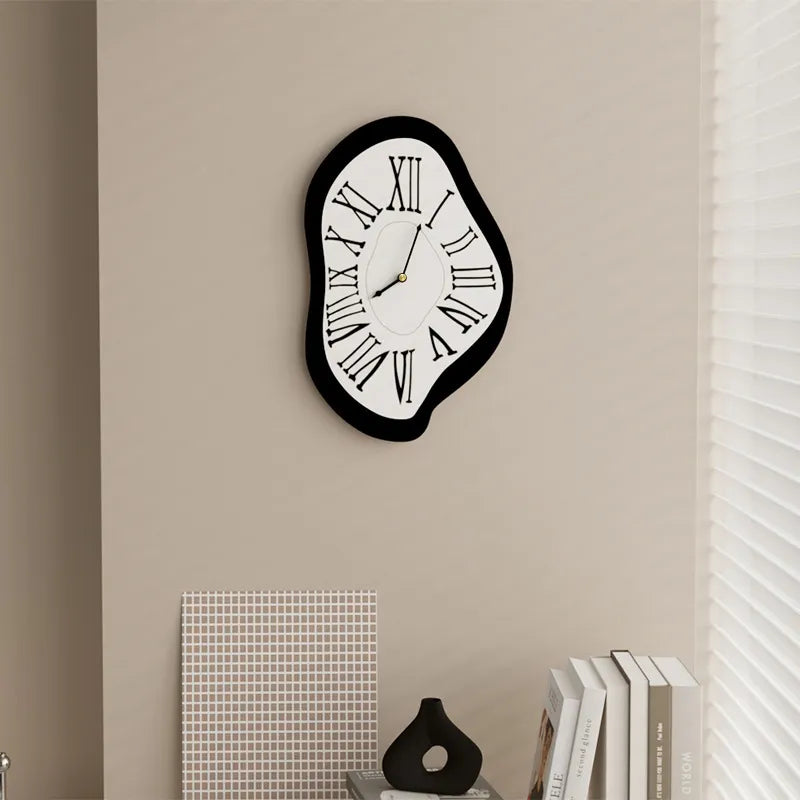 Modern Black Decorative Wall Clock - Halri
