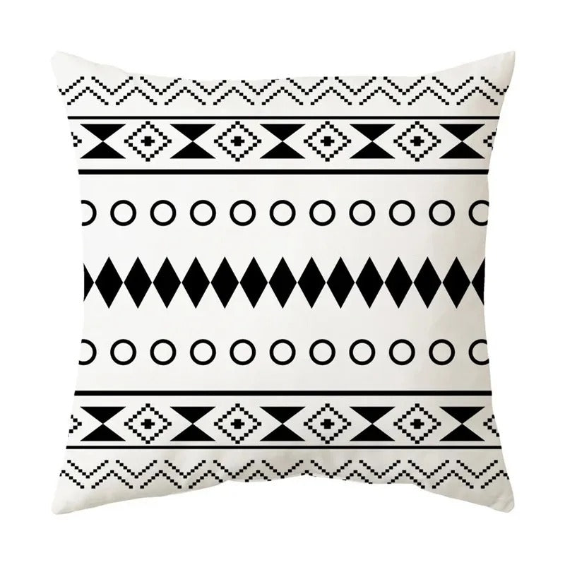 Modern Geometric Pattern Throw Pillow Cover