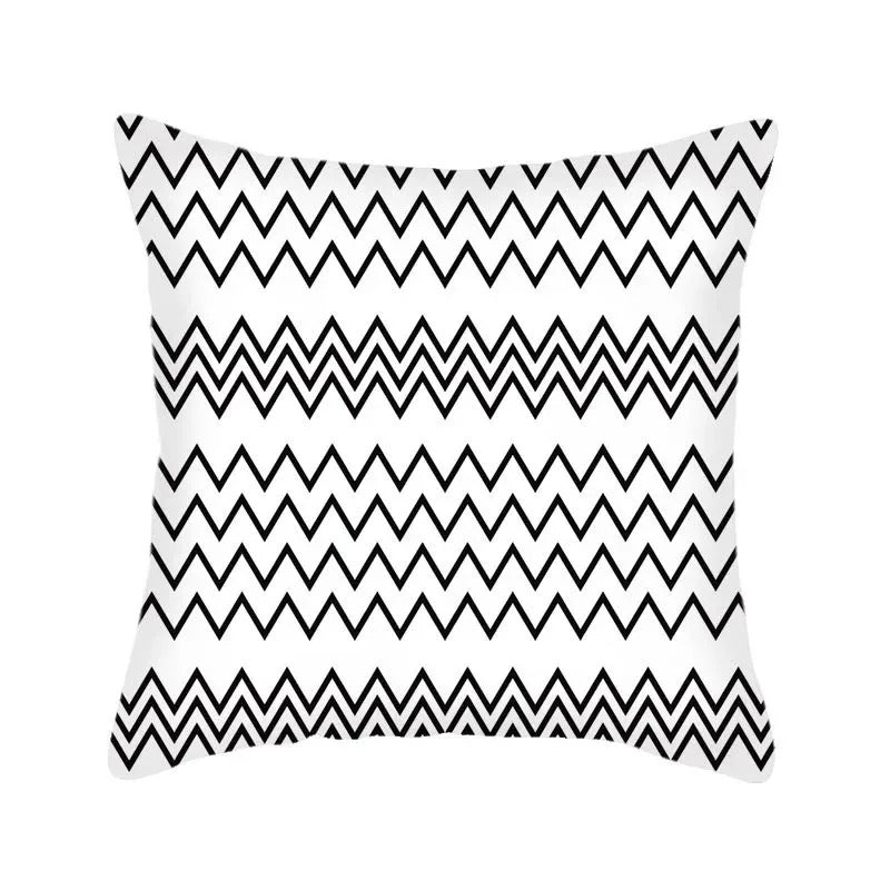 Modern Geometric Pattern Throw Pillow Cover