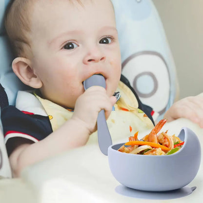Soft Baby Silicone Feeding Bowl Set - Halri