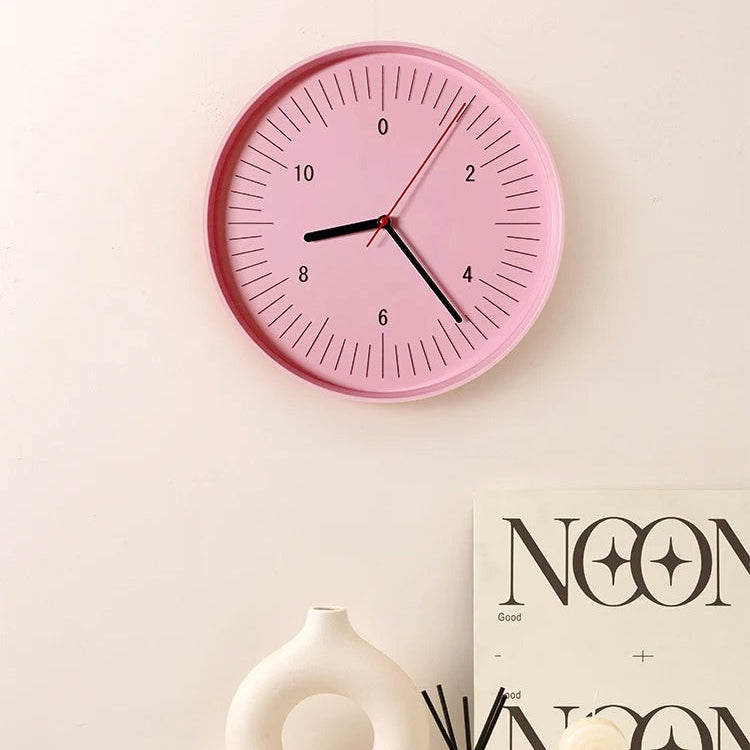 Vibrant Round Wall Clock Modern Home Decoration