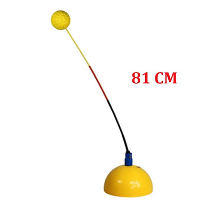 Portable Tennis Practice Trainer Kit with Bounce Back Ball