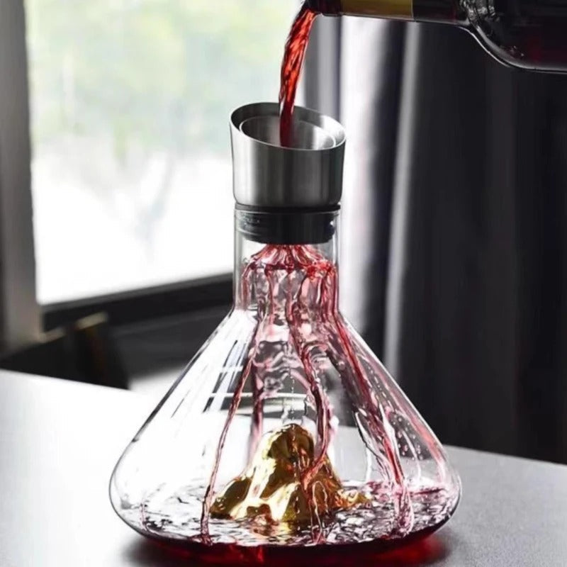 Luxury Wine Carafe with Fast Aeration and Filter
