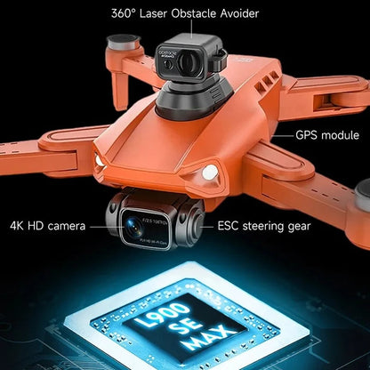 High Tech 4K GPS Drone with 360 Safety Sensor