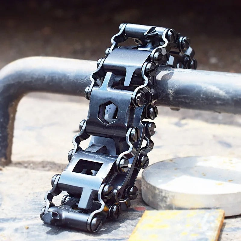 Versatile 29-in-1 Survival Steel Wristband