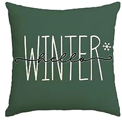Green Holiday Pillow Cover 45x45 cm