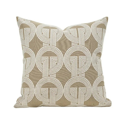 Plush Soft Reversible Geometric Cushion Cover