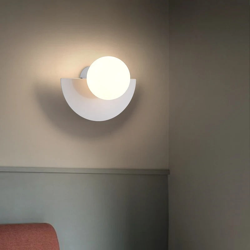 Contemporary LED Arc Wall Lamp with Sensor Control