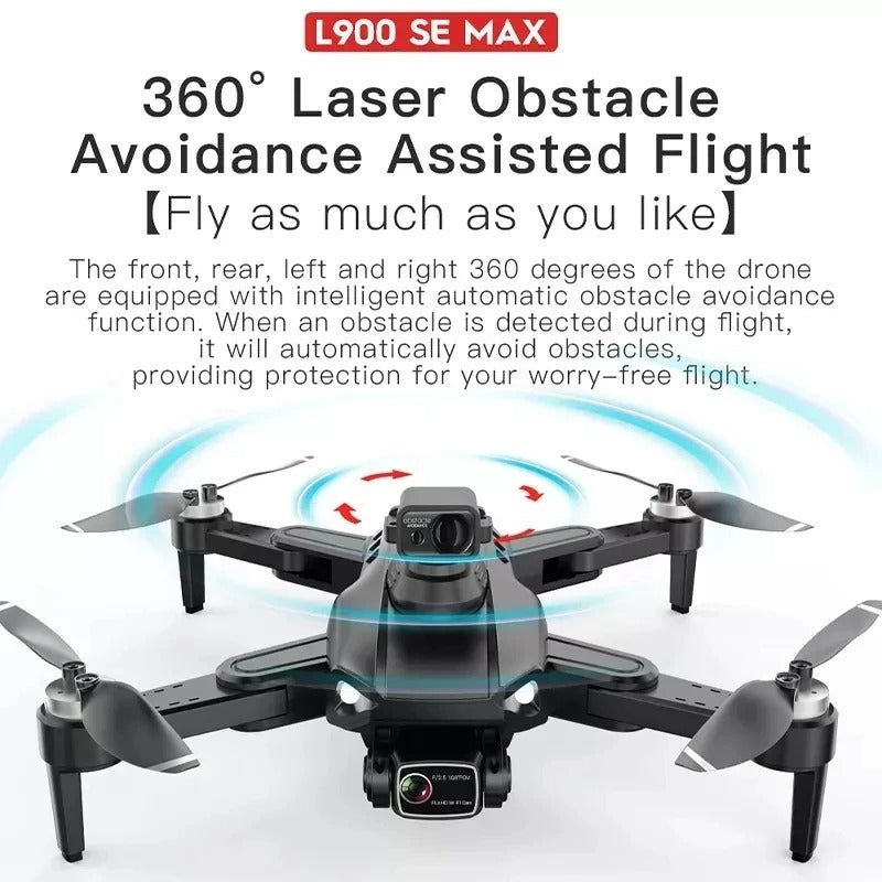 High Tech 4K GPS Drone with 360 Safety Sensor