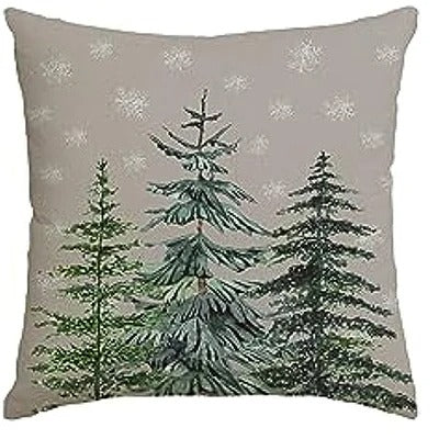Green Holiday Pillow Cover 45x45 cm