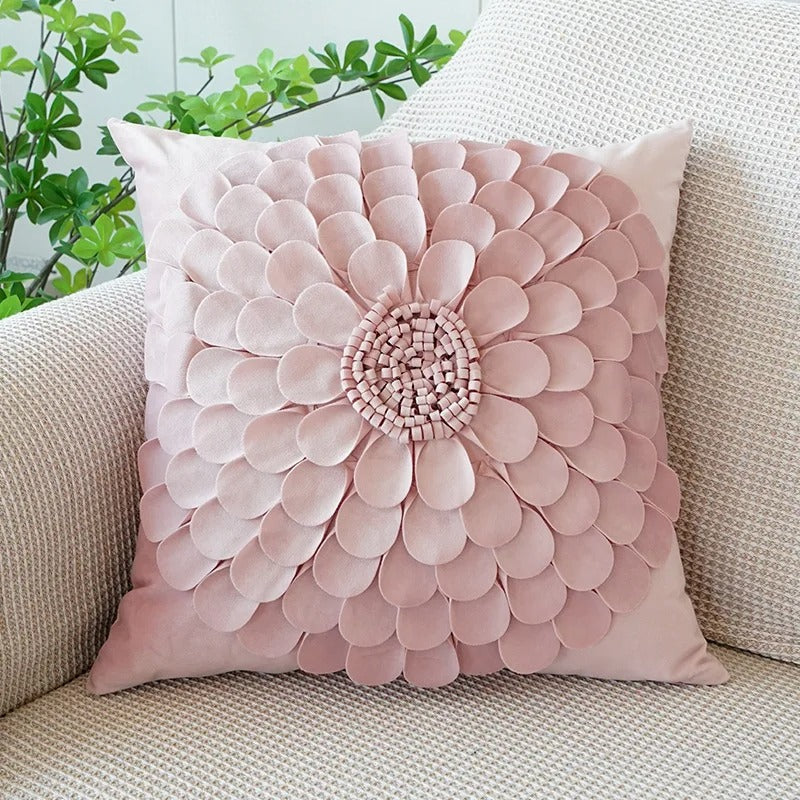 Soft Pink Bunny Throw Pillow Cover - Halri