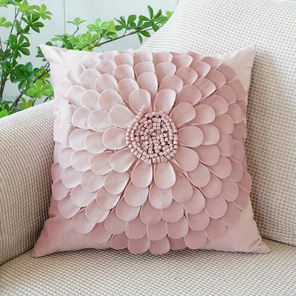 Soft Pink Bunny Throw Pillow Cover - Halri