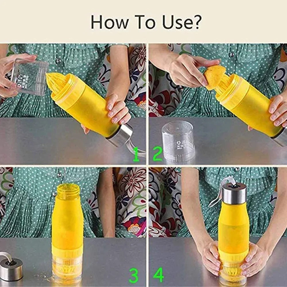 Green Healthy Fruit Flavor Water Bottle