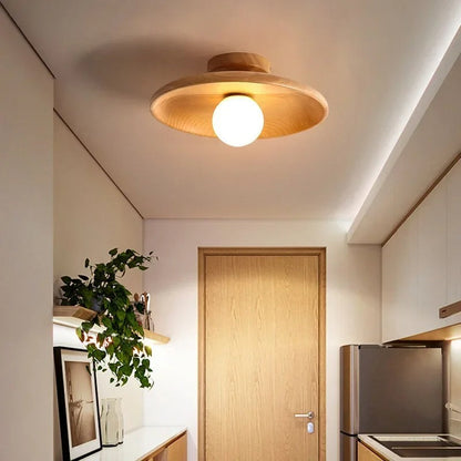 Rustic Wood Pendant Light