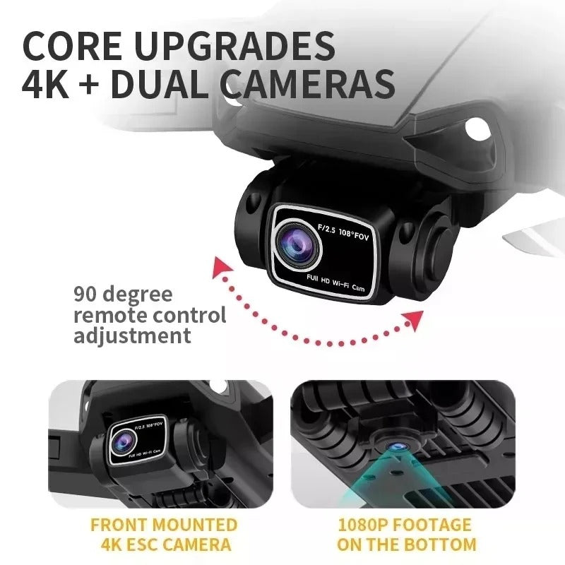 High Tech 4K GPS Drone with 360 Safety Sensor