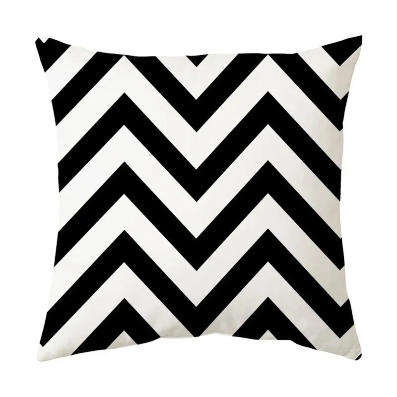 Modern Geometric Pattern Throw Pillow Cover