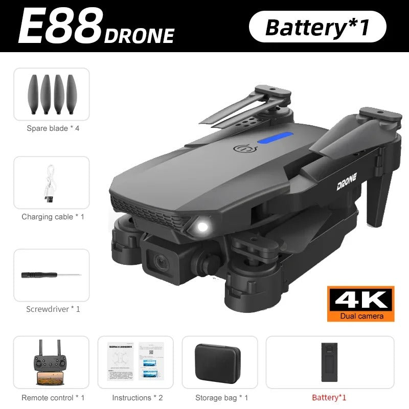 Beginner 4K Quadcopter Drone Foldable Stable Flight