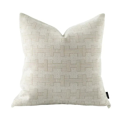 Plush Soft Reversible Geometric Cushion Cover