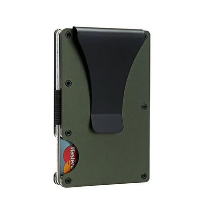 Metallic Slim RFID Money Clip Wallet