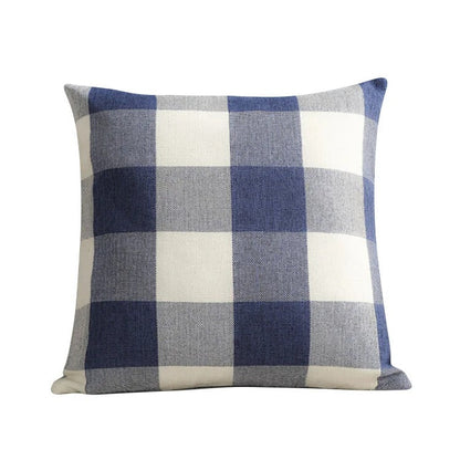 Warm Plaid Cushion Cover in Rustic Home Style