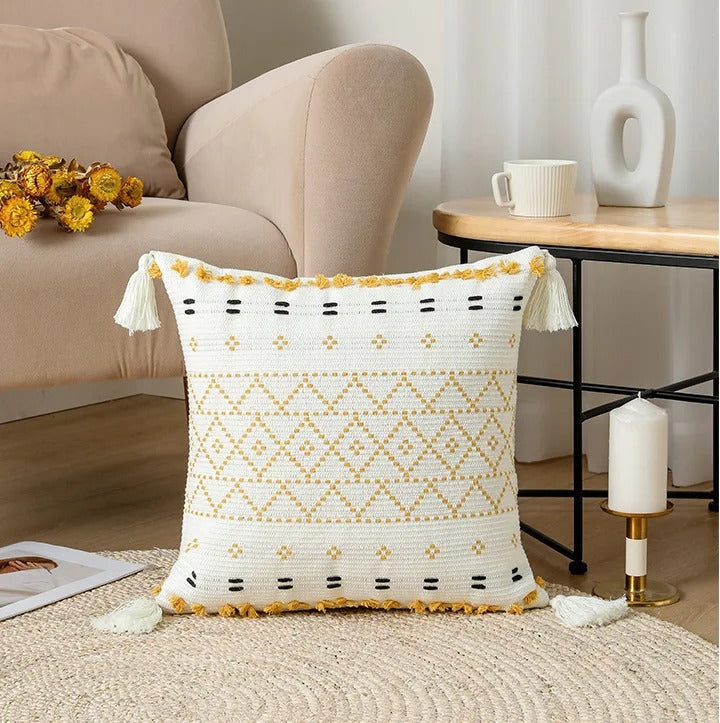 Elegant Soft Pillowcase with Embroidered Tufted Design