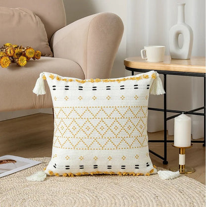 Elegant Soft Pillowcase with Embroidered Tufted Design