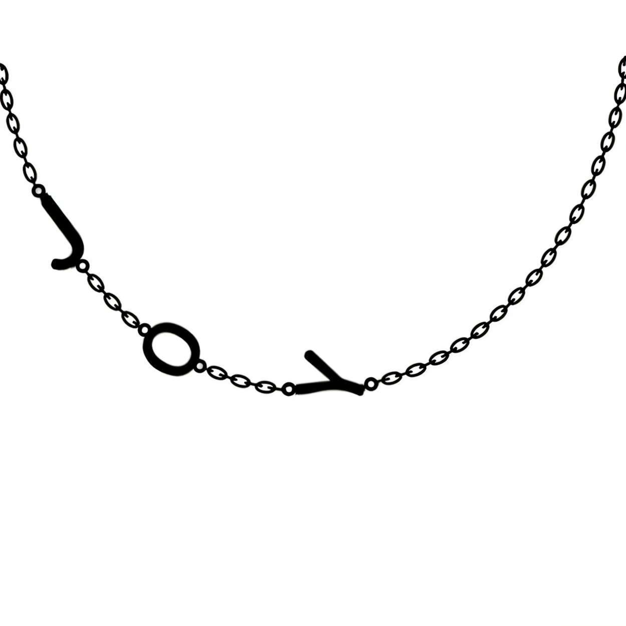 Custom Initial Off Center Bar Necklace