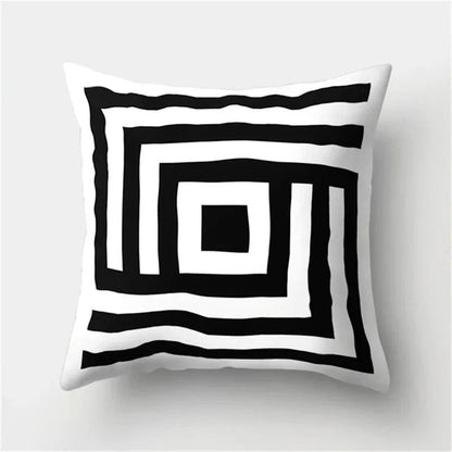 Modern Geometric Pattern Throw Pillow Cover