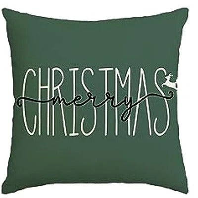 Green Holiday Pillow Cover 45x45 cm