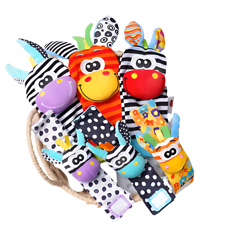 Colorful Baby Rattle Wristbands - Halri