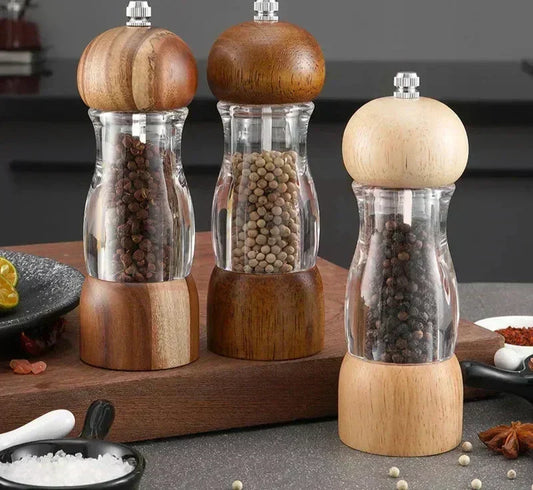 Wooden Salt and Pepper Grinder Set - Halri