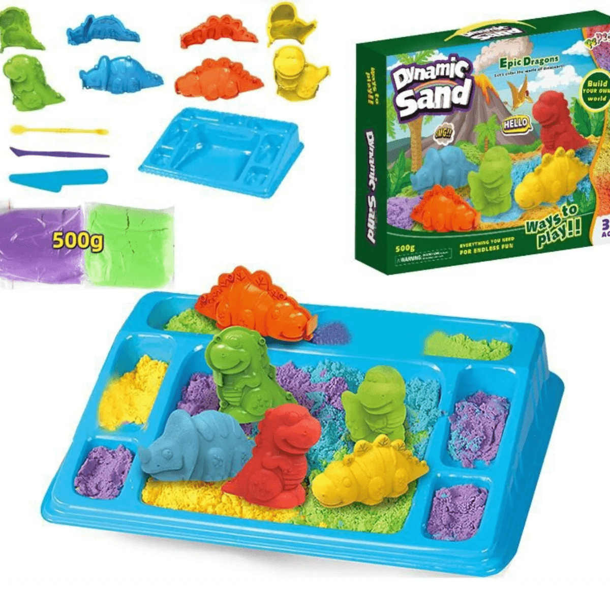 Colorful Kids Creative Sand Play Set