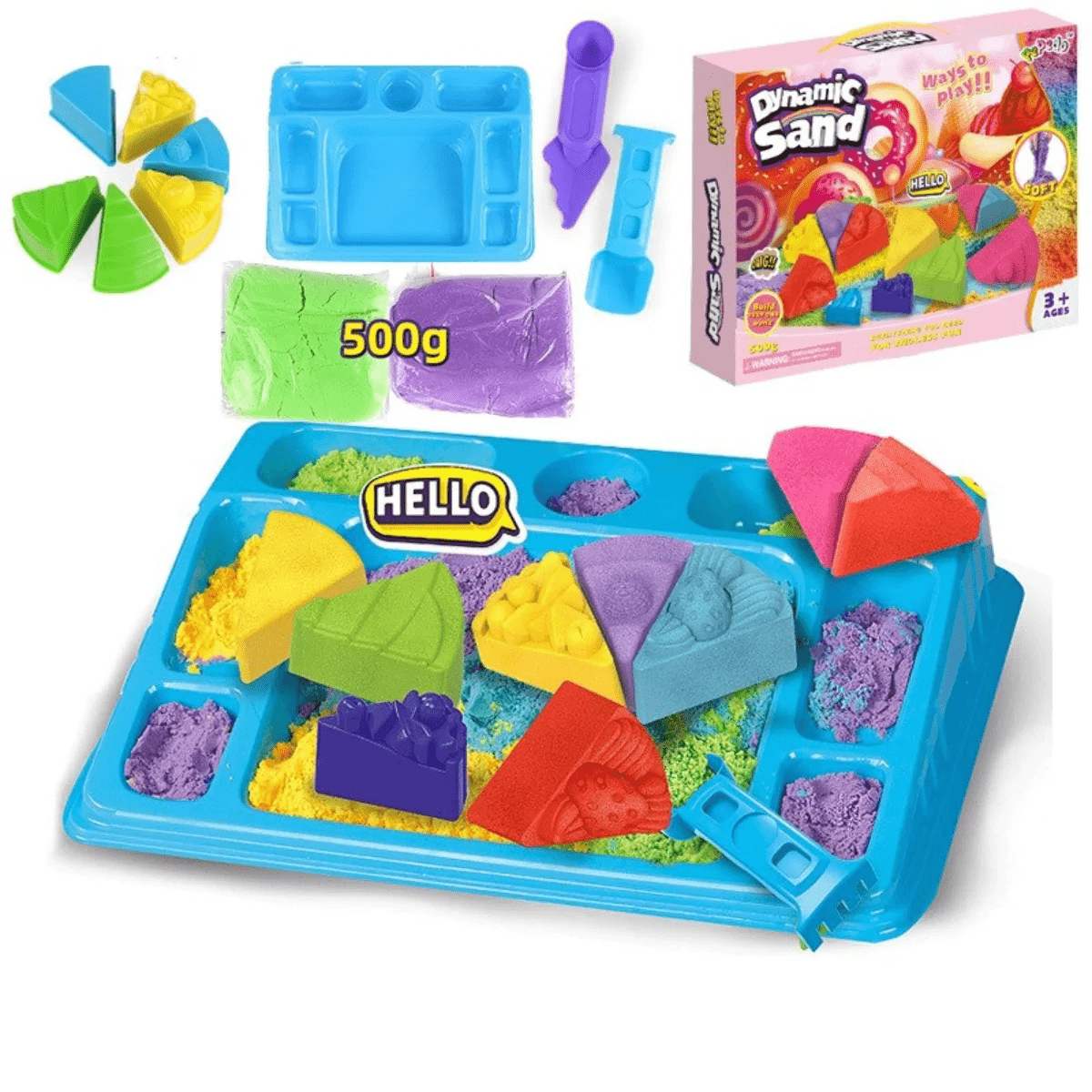 Colorful Kids Creative Sand Play Set