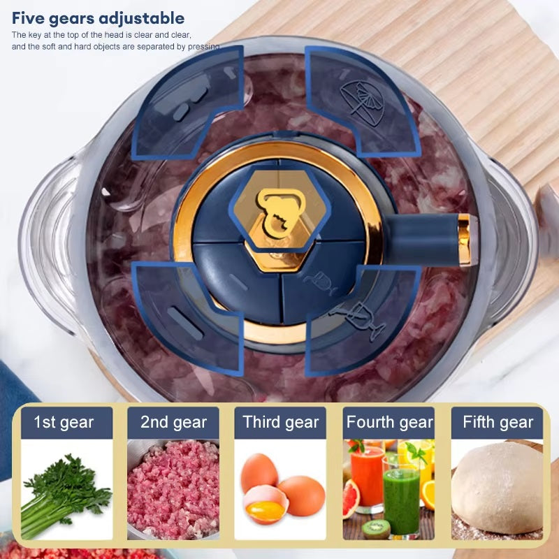 Powerful Stainless Electric Meat Grinder 5 Speed Settings