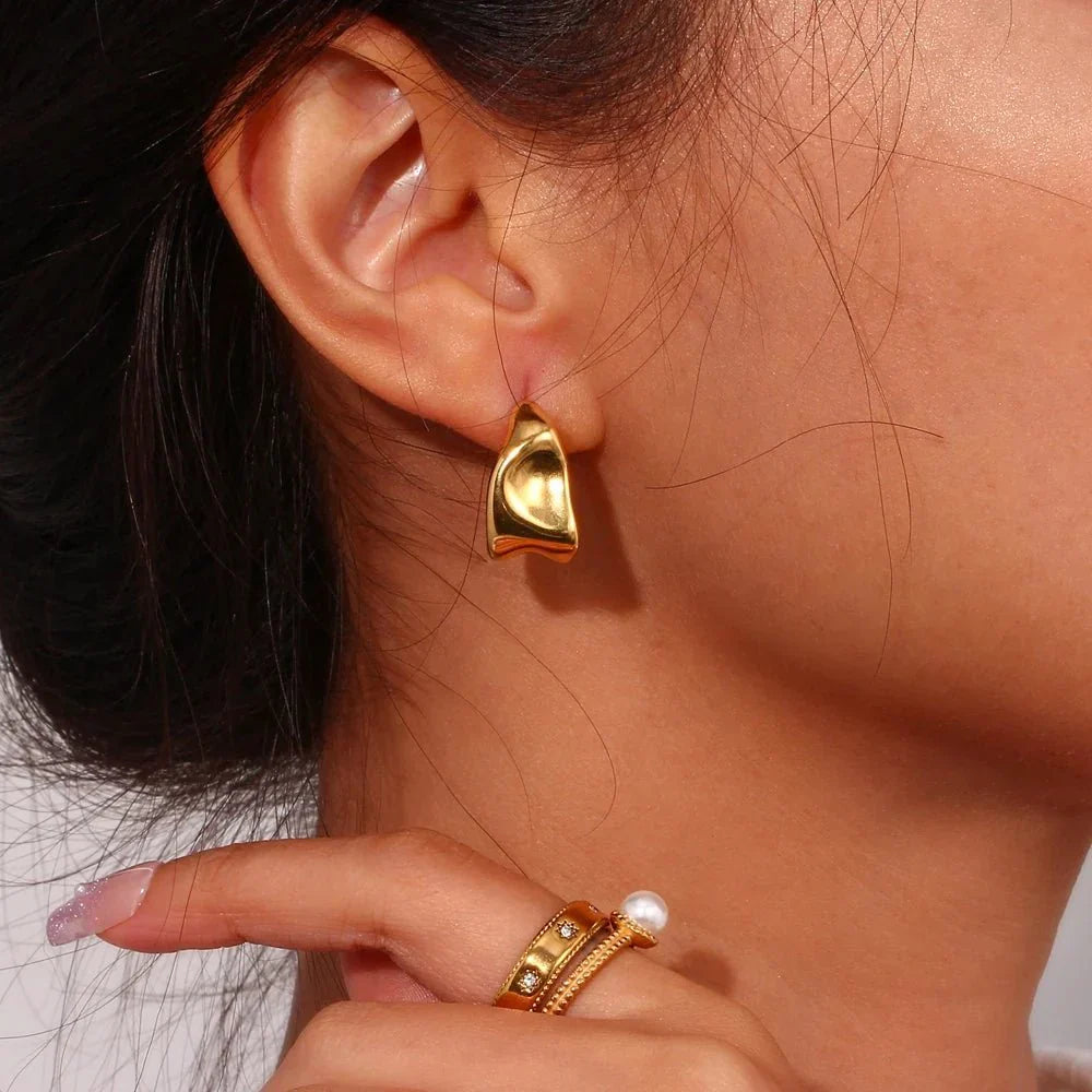 Colorful Drops Abstract Stud Earrings - Halri