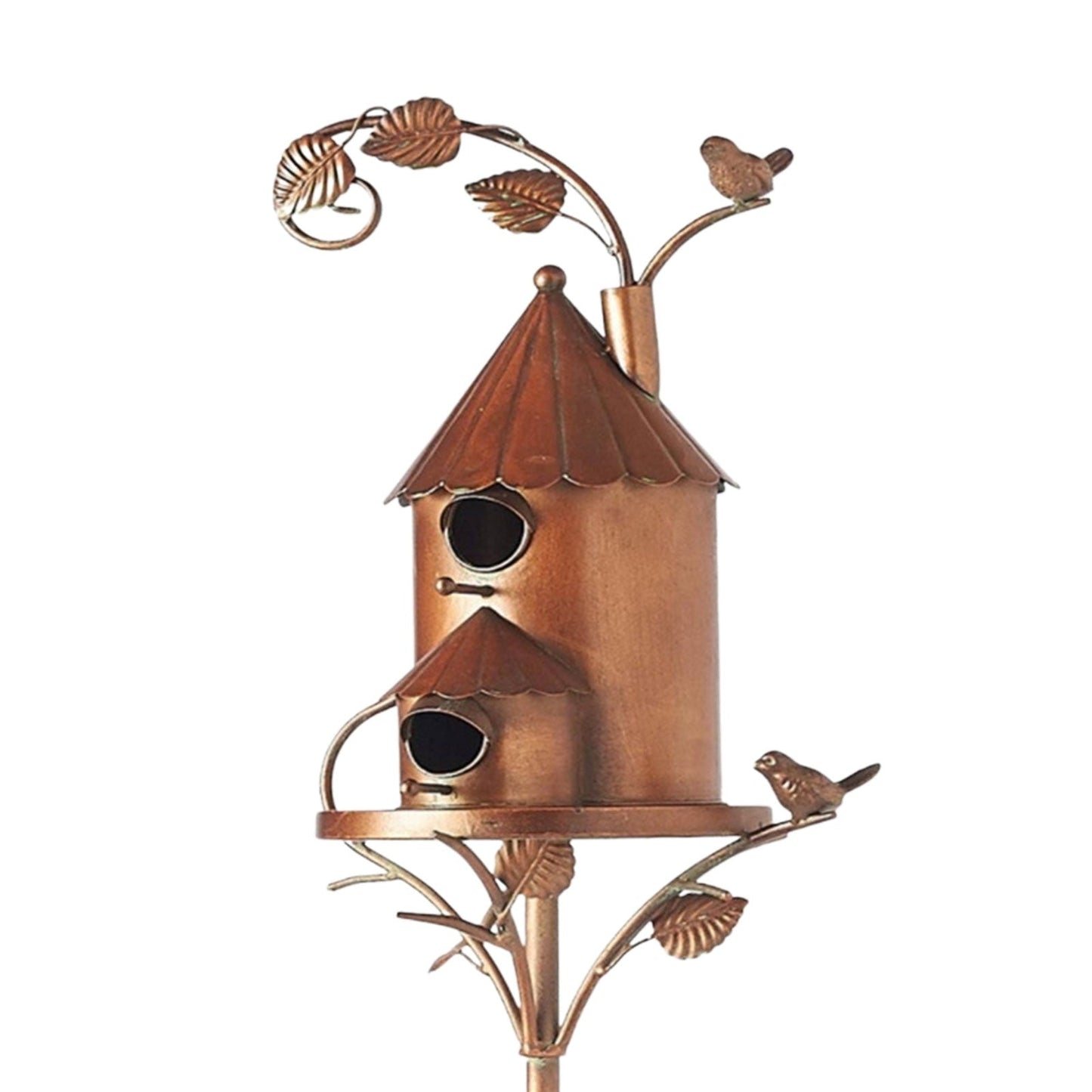 Decorative Iron Birdhouse Garden Ornament