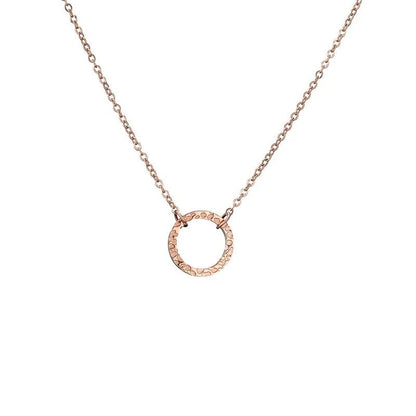 Simple Geometric Circle Pendant Necklace