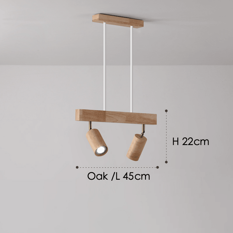 Simple Rustic Wood Pendant Light
