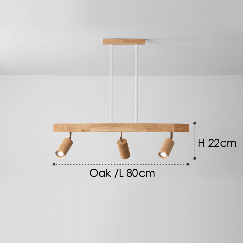 Simple Rustic Wood Pendant Light