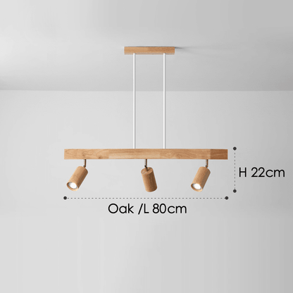 Simple Rustic Wood Pendant Light
