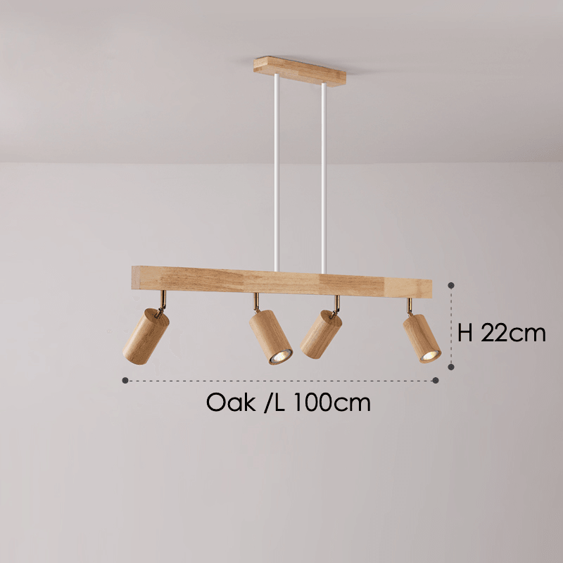 Simple Rustic Wood Pendant Light