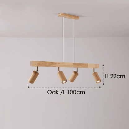Simple Rustic Wood Pendant Light