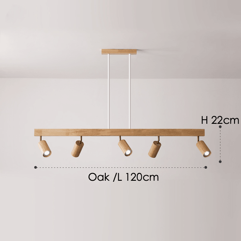 Simple Rustic Wood Pendant Light