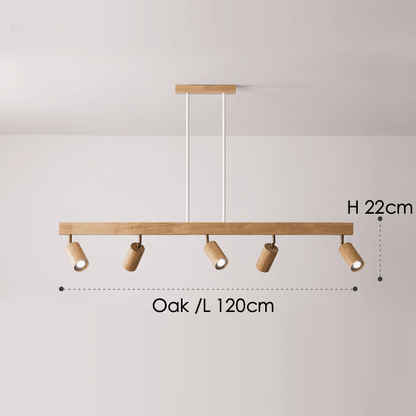 Simple Rustic Wood Pendant Light