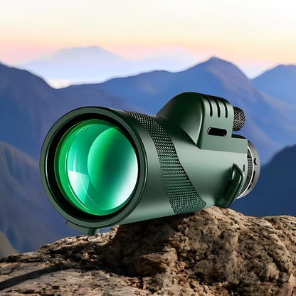 Compact High Zoom Monocular Telescope with Tripod - Halri