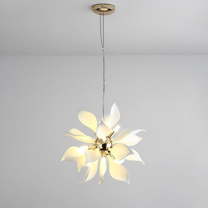 Elegant Glass Floral Pendant Lighting Fixture