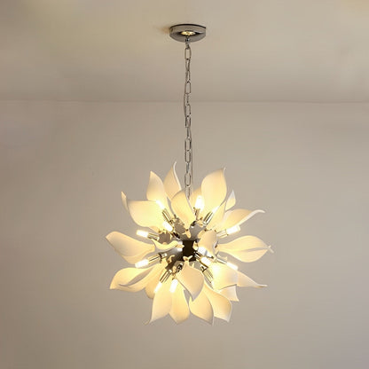Elegant Glass Floral Pendant Lighting Fixture