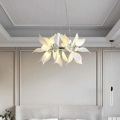 Elegant Glass Floral Pendant Lighting Fixture