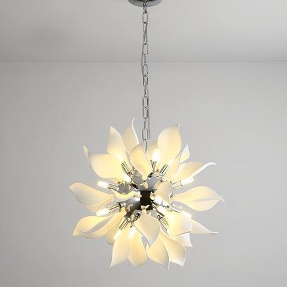 Elegant Glass Floral Pendant Lighting Fixture