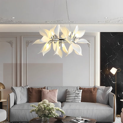 Elegant Glass Floral Pendant Lighting Fixture - Halri